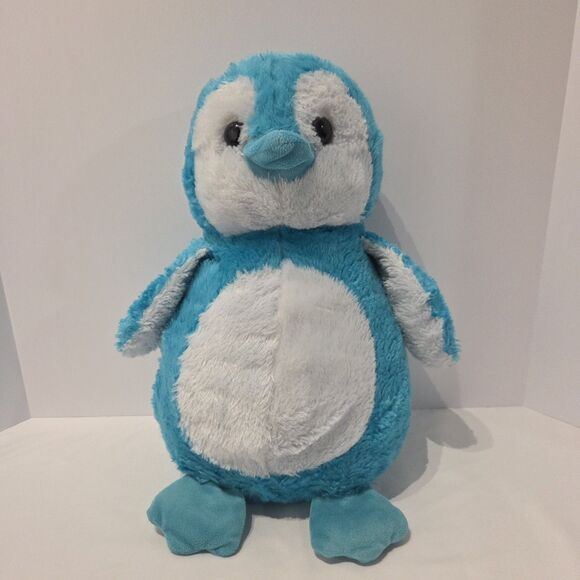 Fiesta Toys Other - Fiesta Toys Large 17 inch Fuzzy Penguin Plush Animal Blue Aqua White